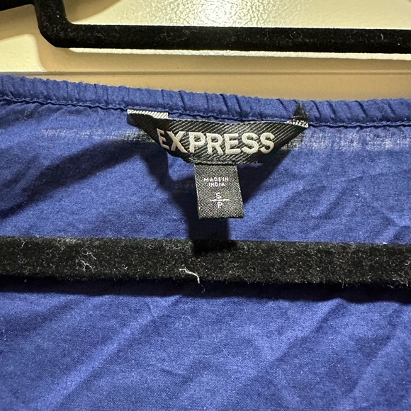 Express Size Small Blue Tunic Top (New Without Tags) - Picture 4 of 6